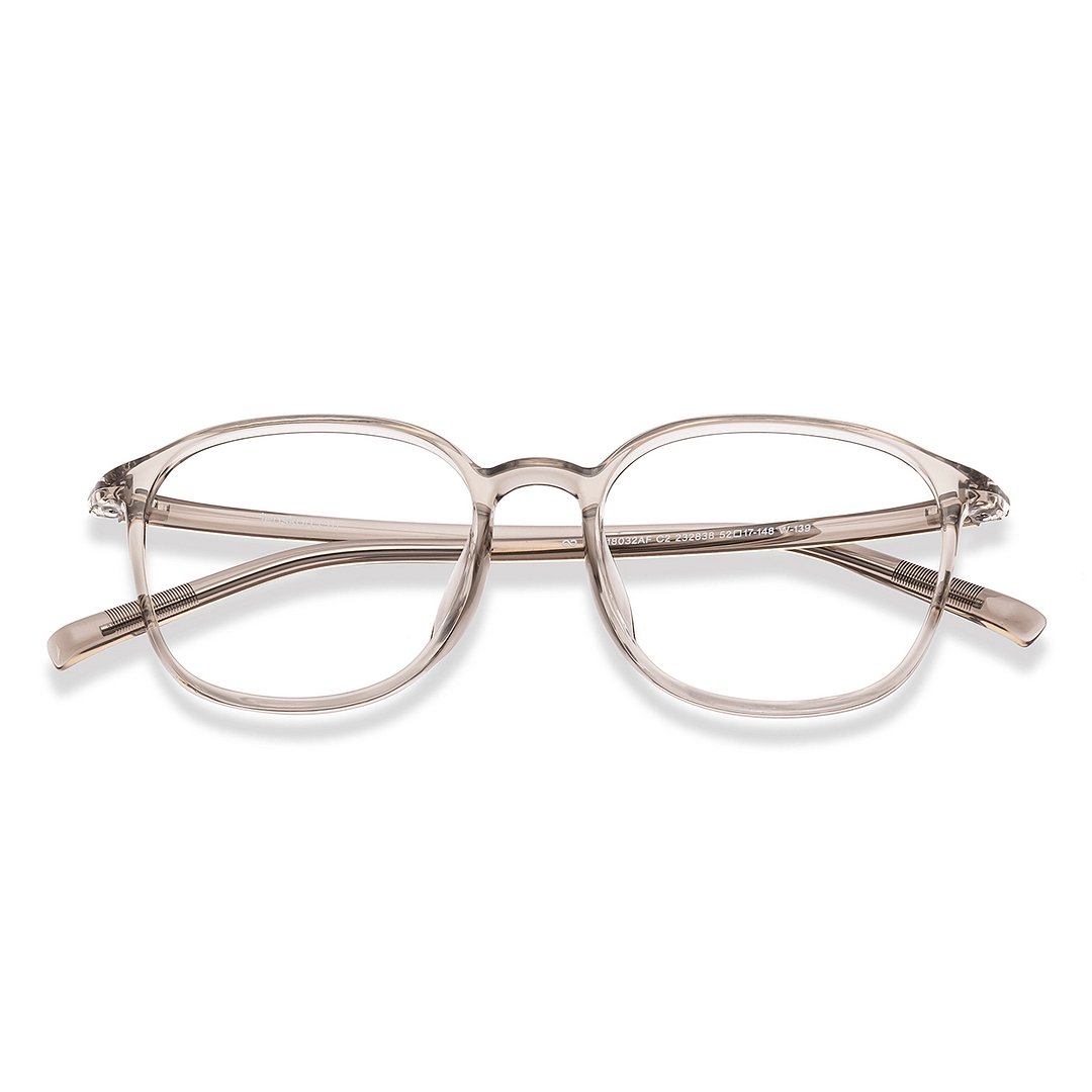 Lenskart Air Light Brown Full Rim Square left side