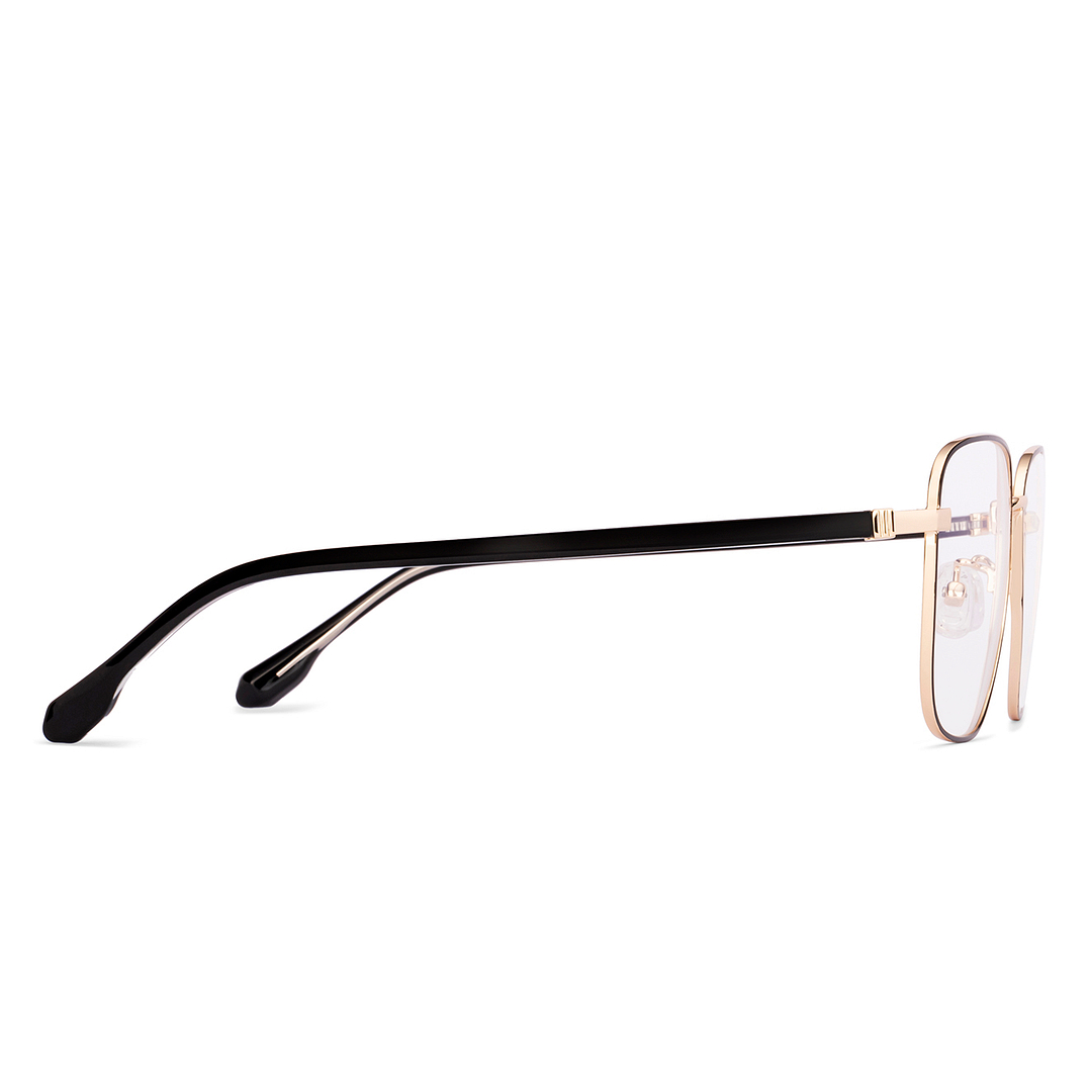 Lenskart Light Gold Full Rim Square left side