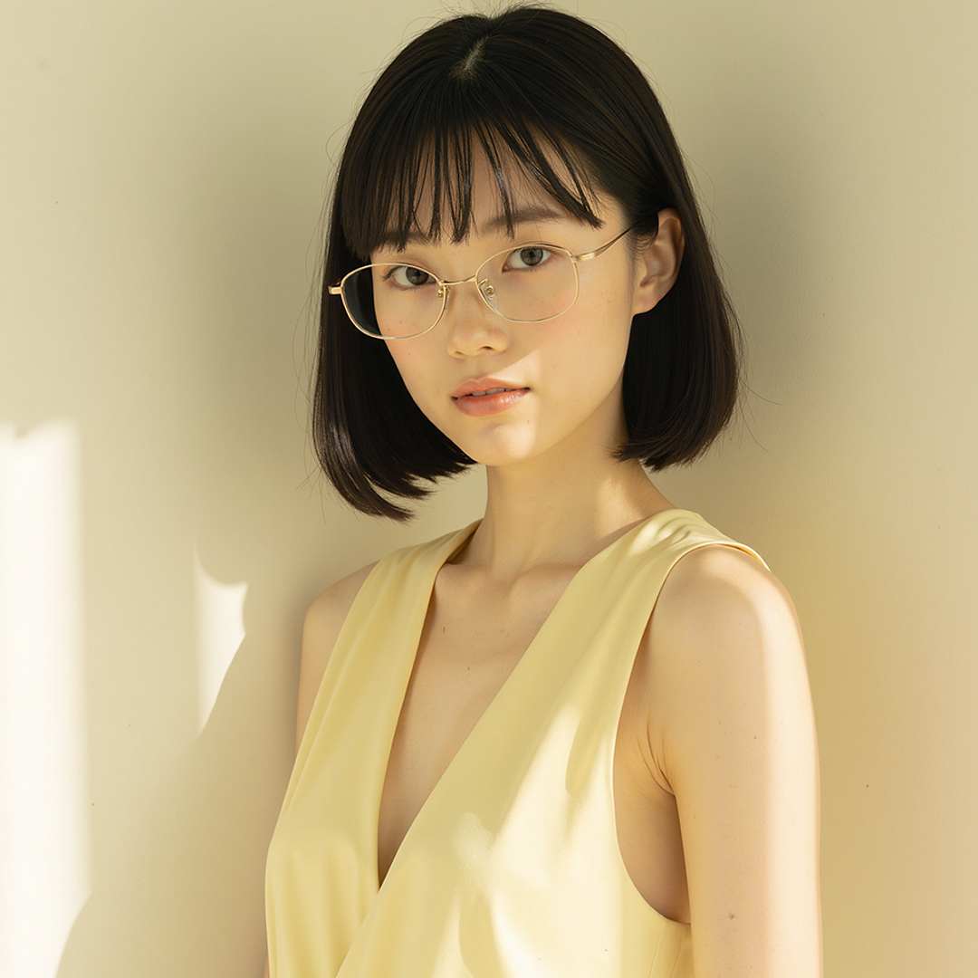 Lenskart Gold Full Rim Rectangle right side