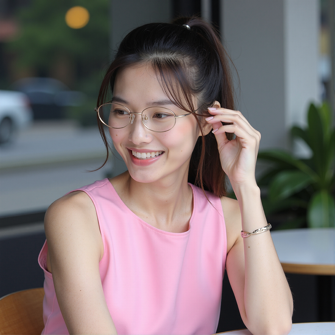 Lenskart Gold Full Rim Round right side