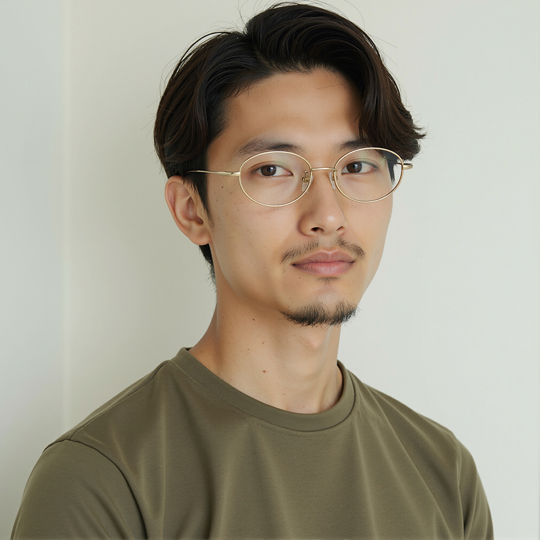 Lenskart Gold Full Rim Round right side