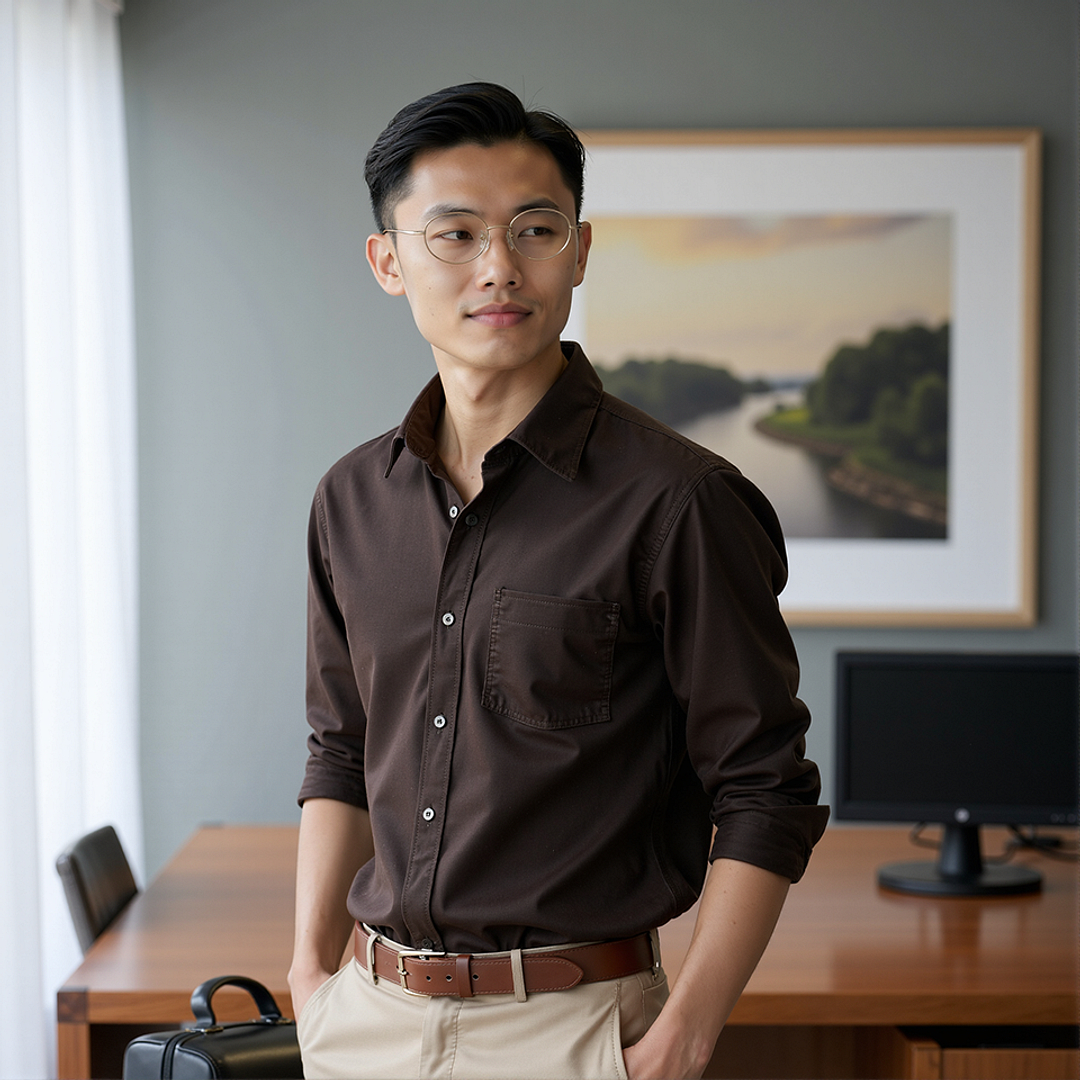 Lenskart Gold Full Rim Round left side