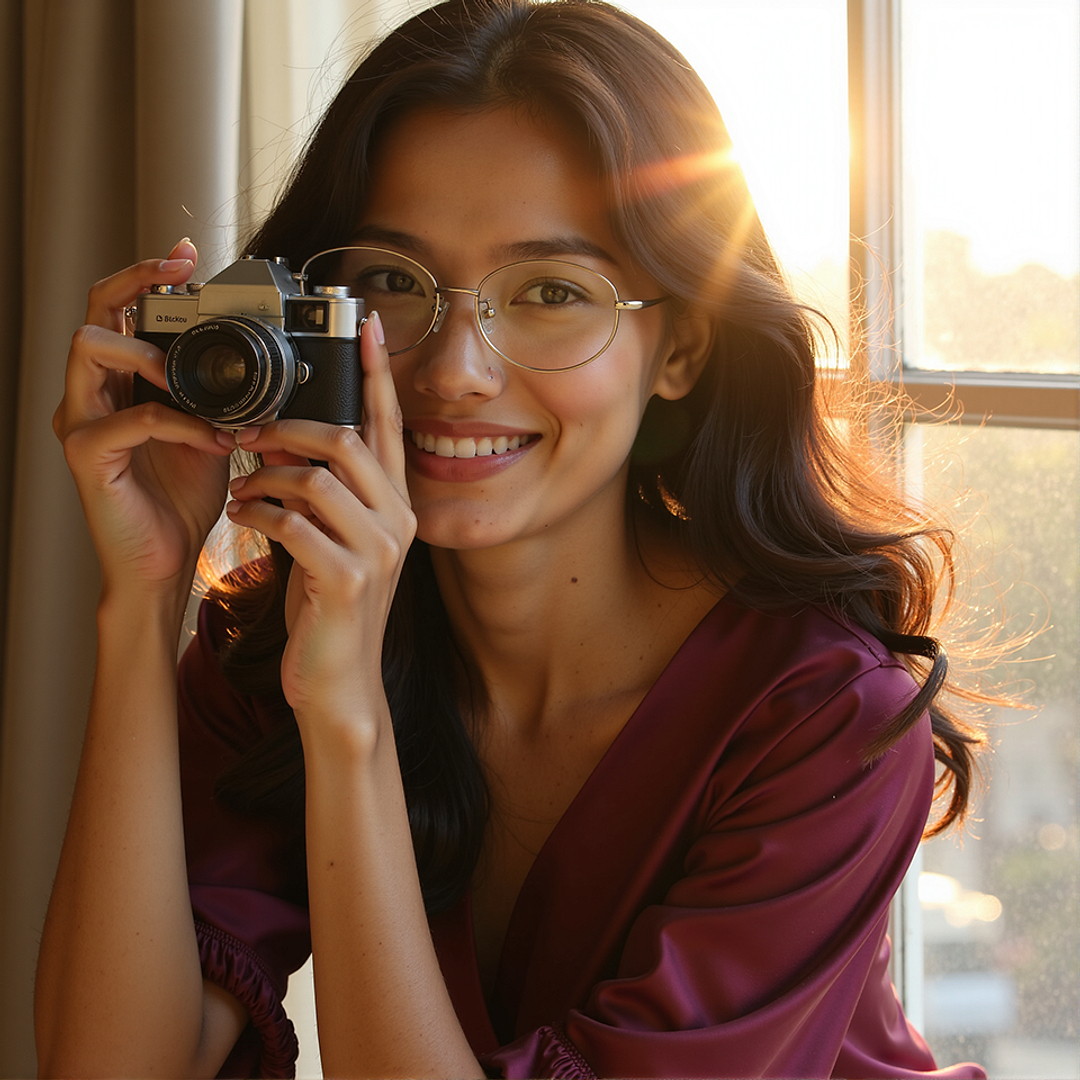 Lenskart Gold Full Rim Round right side