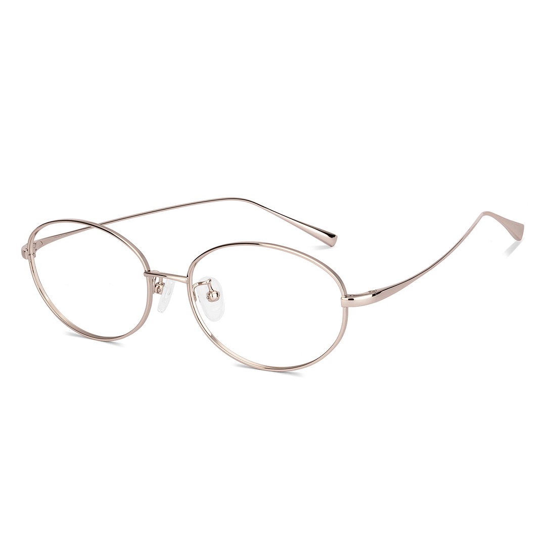 Lenskart Gold Full Rim Round left side