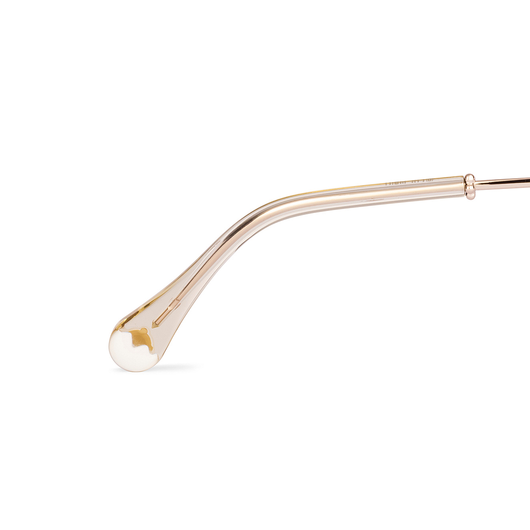 Lenskart Light Gold Full Rim Round left side