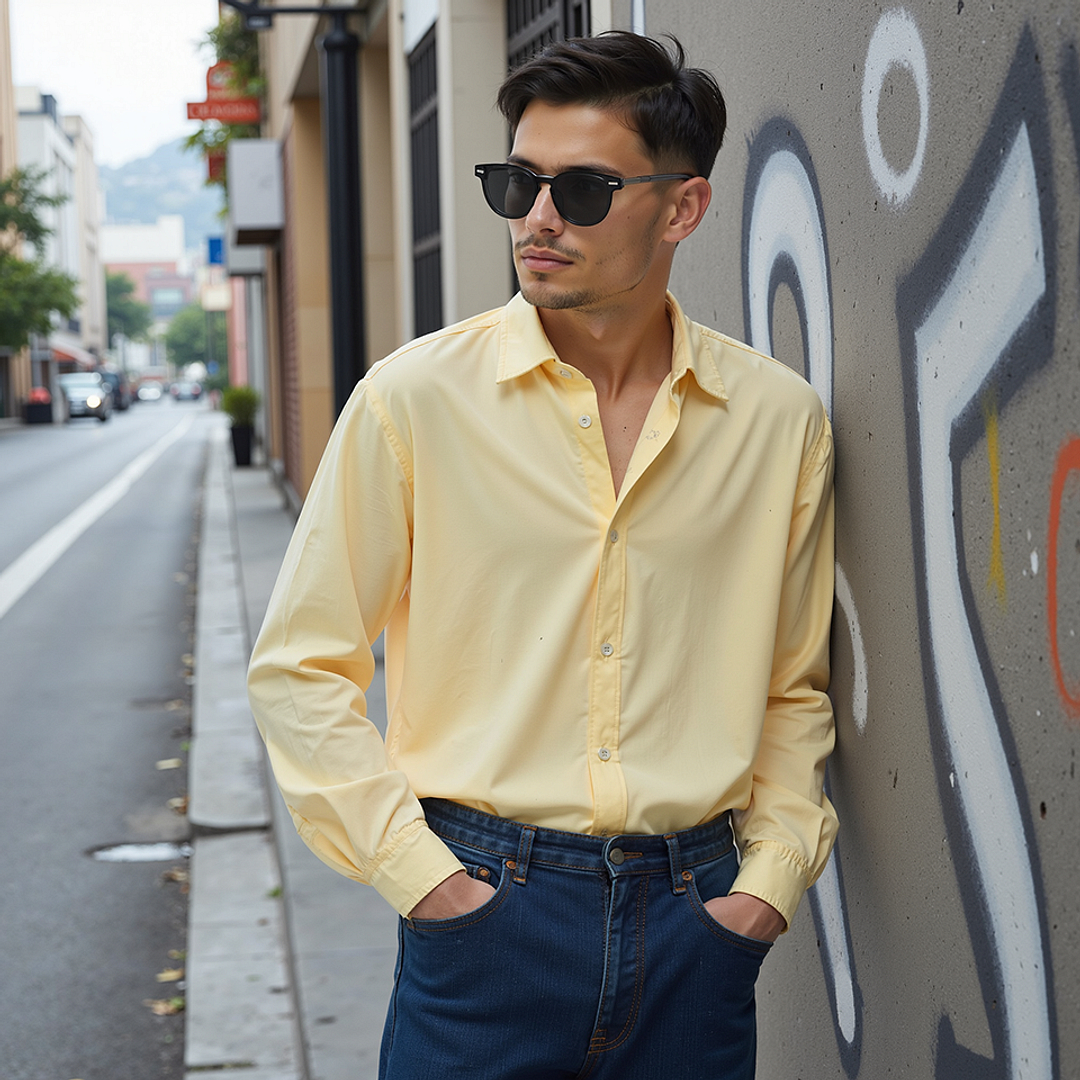 Lenskart STUDIO Light Grey Full Rim Round left side