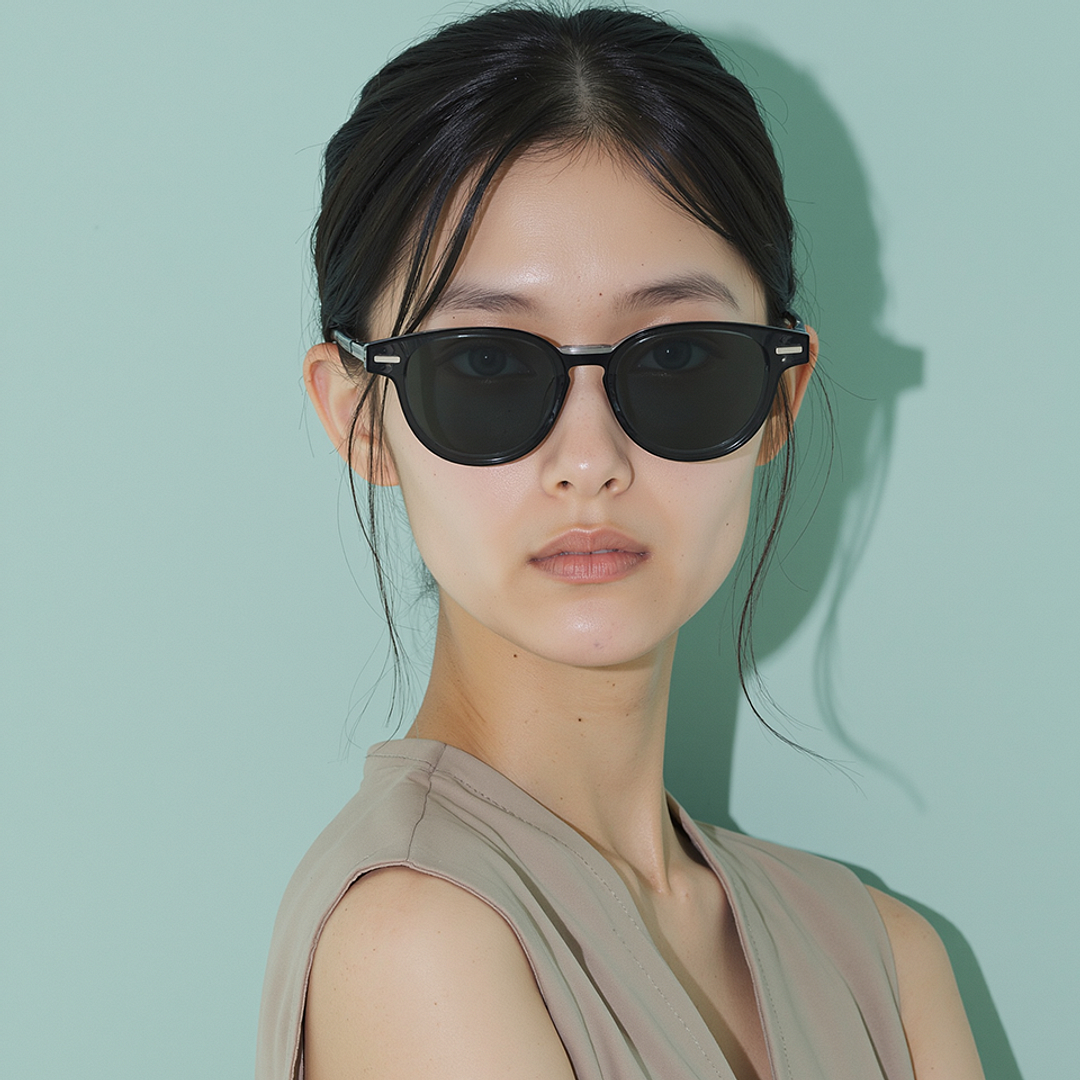 Lenskart STUDIO Light Grey Full Rim Round right side