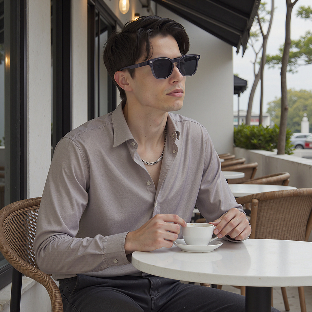 Lenskart Hustlr Light Grey Full Rim Square right side