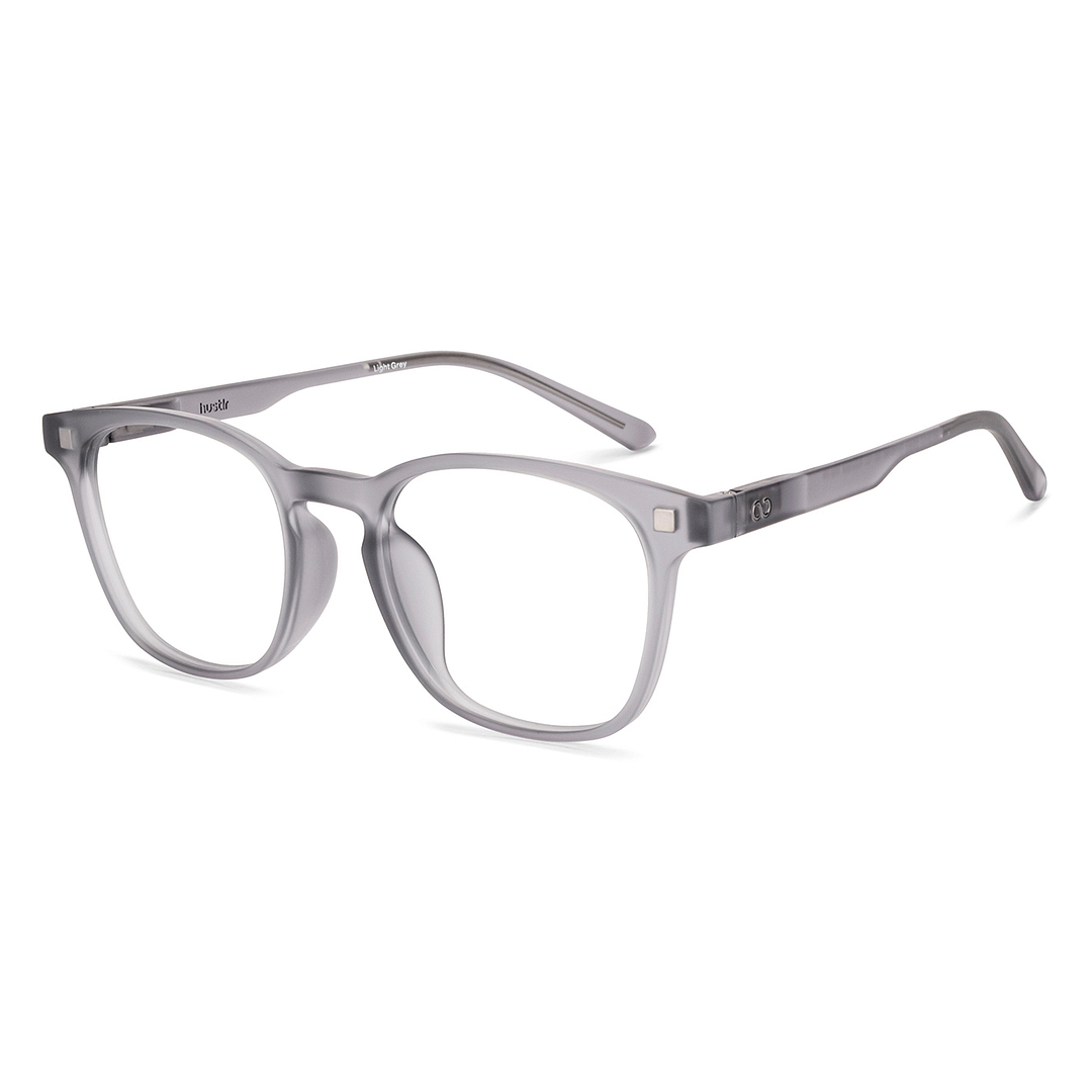 Lenskart Hustlr Light Grey Full Rim Square left side