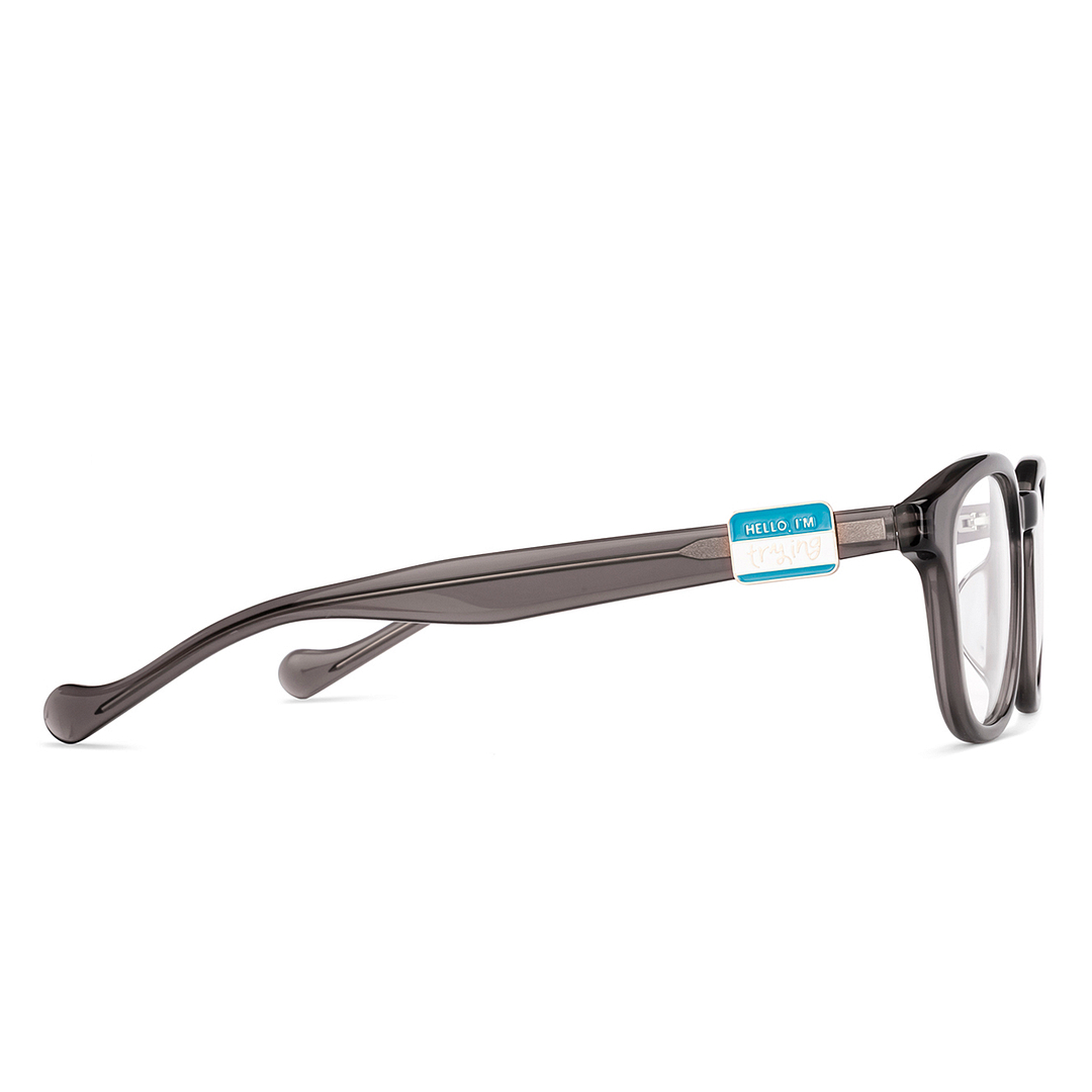 Lenskart Light Grey Full Rim Square left side