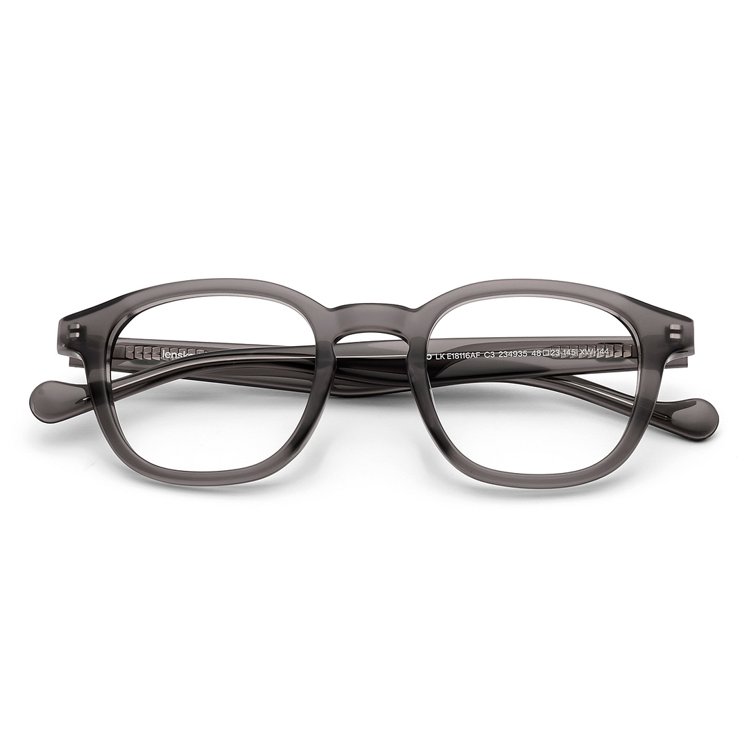 Lenskart Light Grey Full Rim Square left side