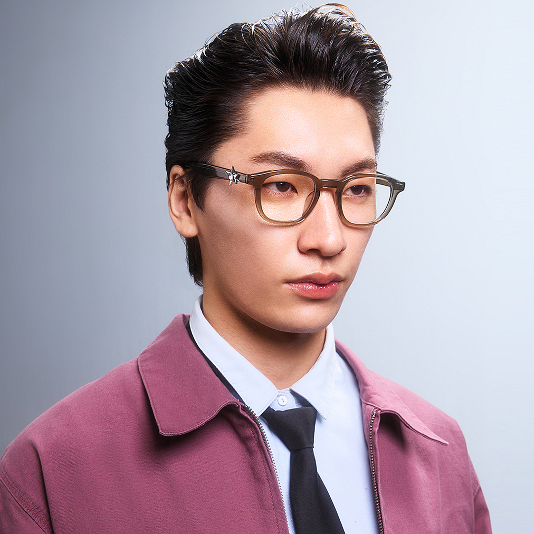 Lenskart Light Brown Full Rim Square right side