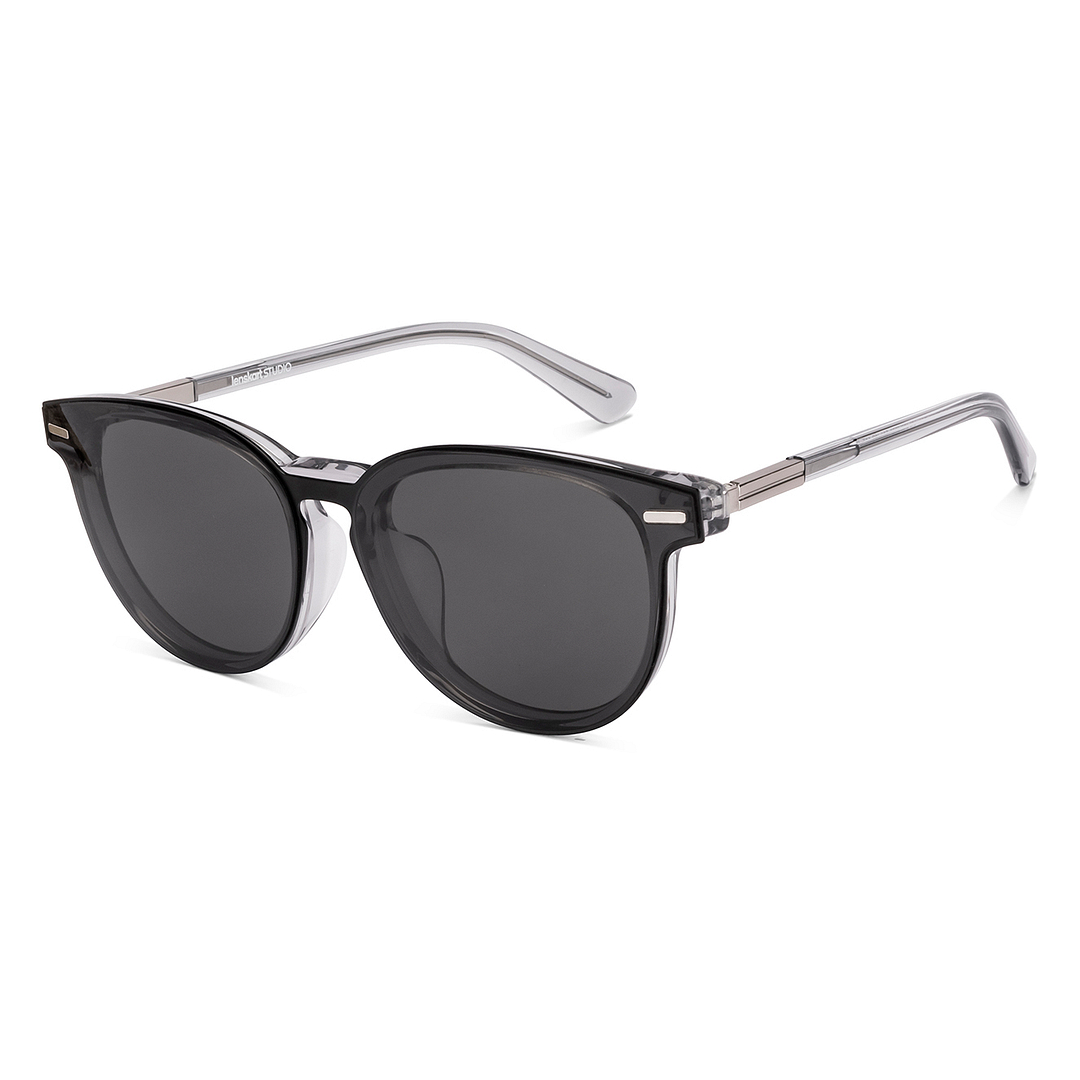 Lenskart STUDIO Light Grey Full Rim Round right side