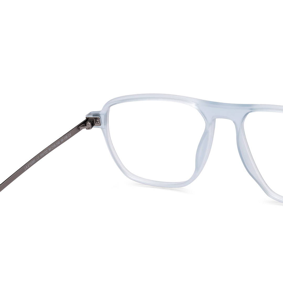 Lenskart Air Blue Transparent Full Rim Geometric right side