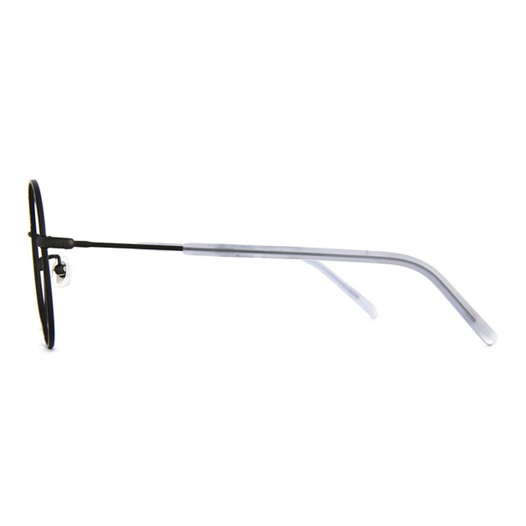 +NICHE Black Full Rim Round left side