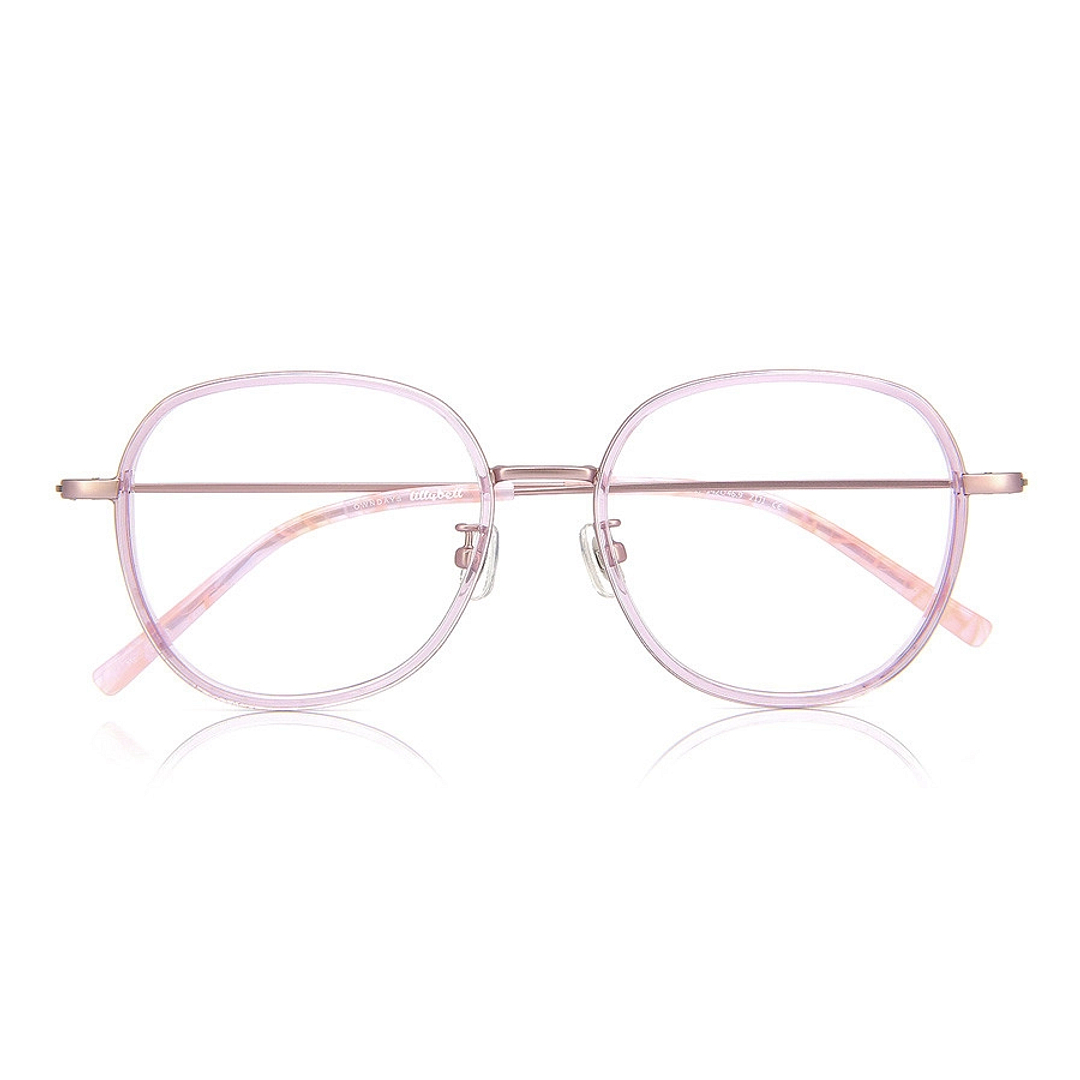+NICHE Pink Transparent Full Rim Boston right side