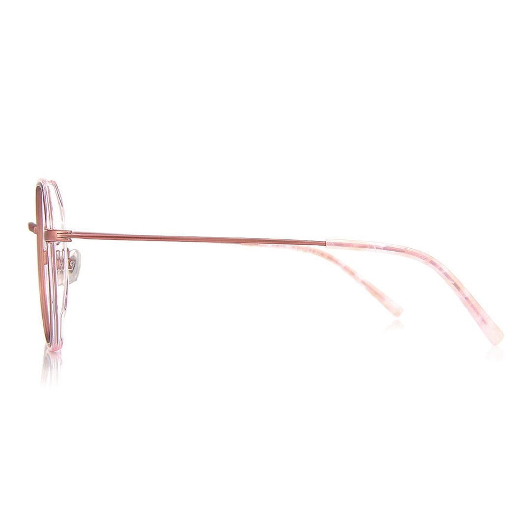 +NICHE Light Brown Full Rim Polygon left side