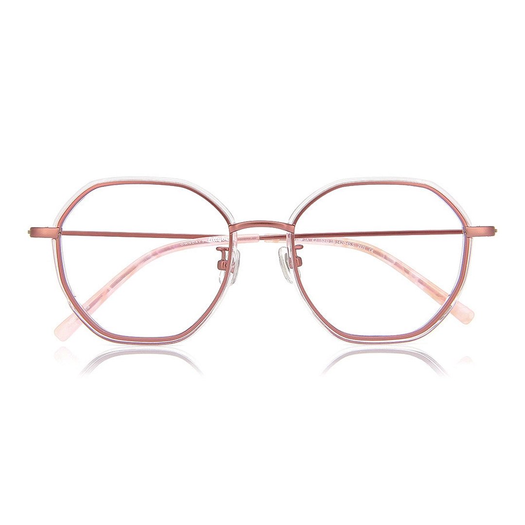 +NICHE Light Brown Full Rim Polygon right side