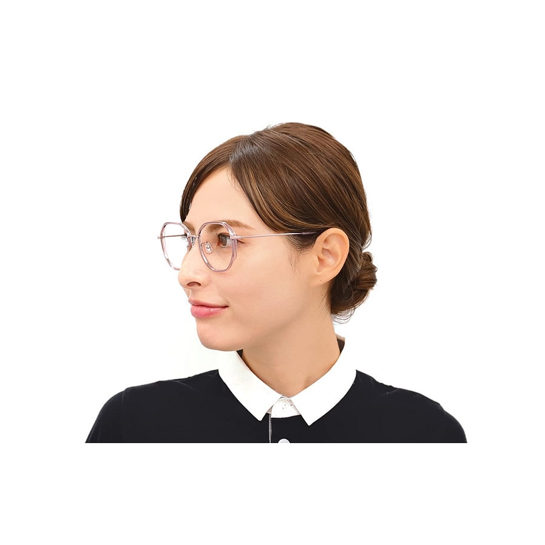 +NICHE Light Brown Full Rim Polygon right side