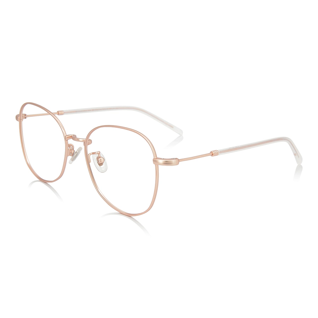 +NICHE Pink Transparent Full Rim Boston left side