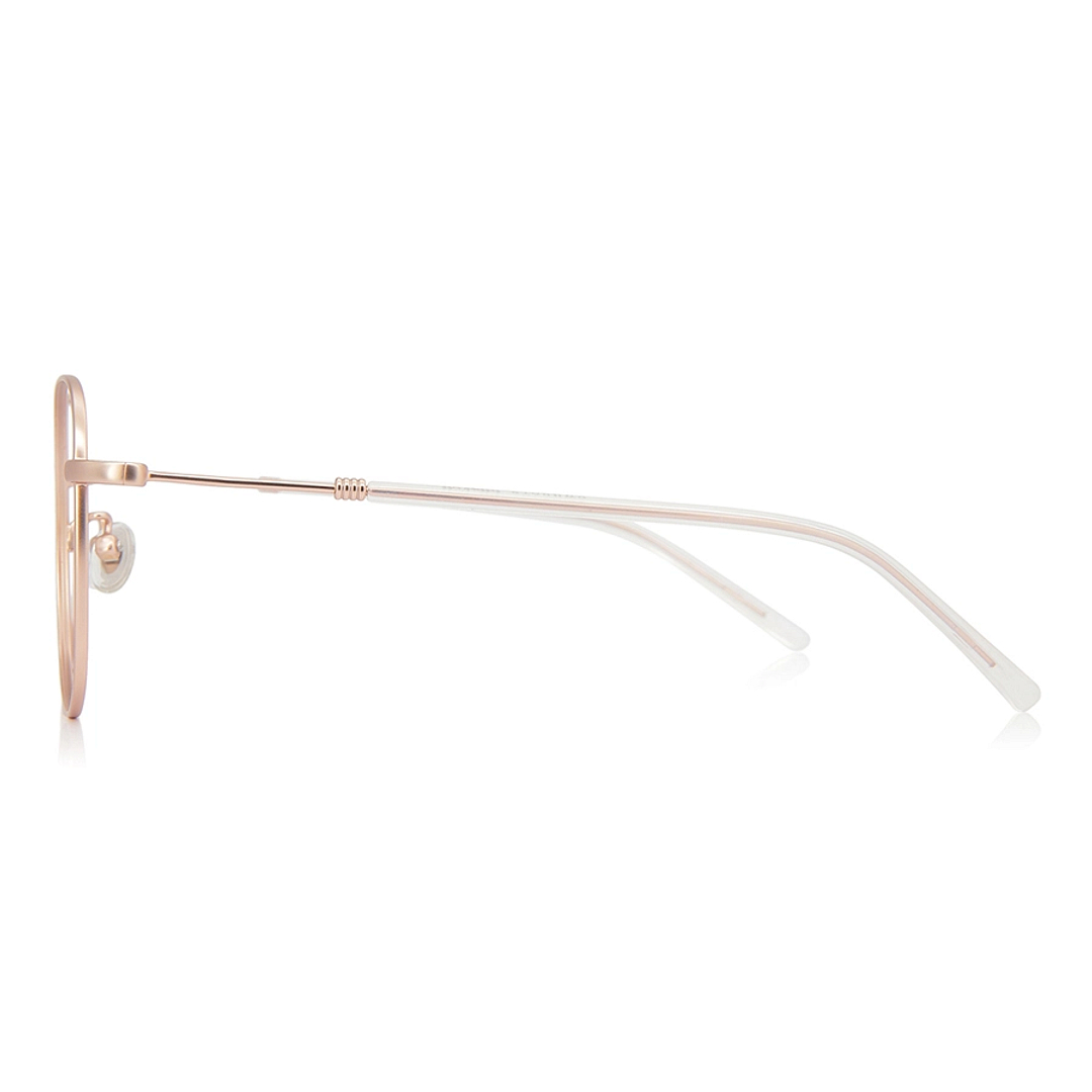 +NICHE Pink Transparent Full Rim Boston left side