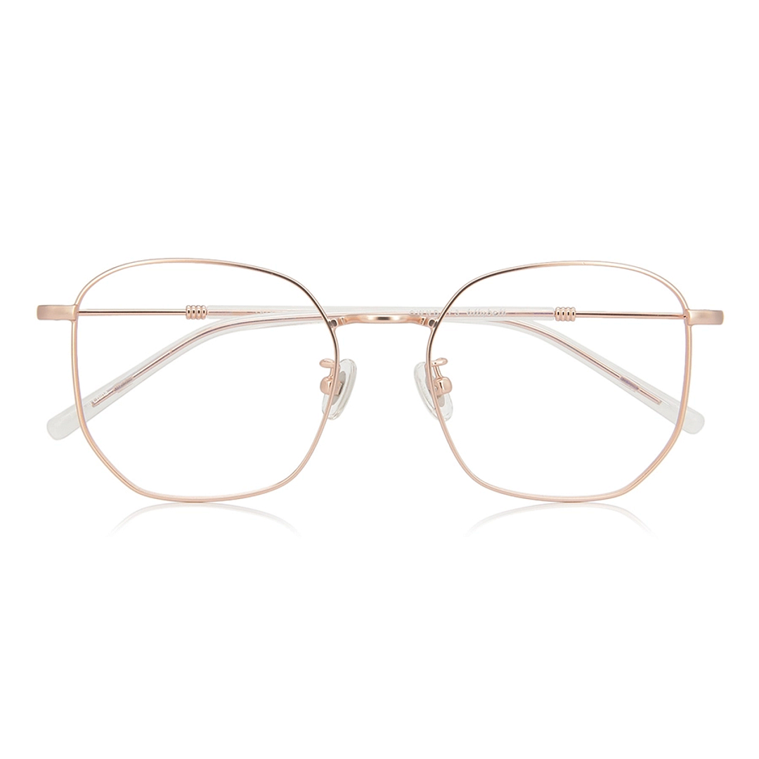 +NICHE Pink Transparent Full Rim Polygon right side