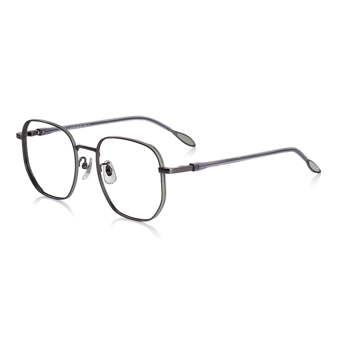 +NICHE Black Full Rim Polygon left side