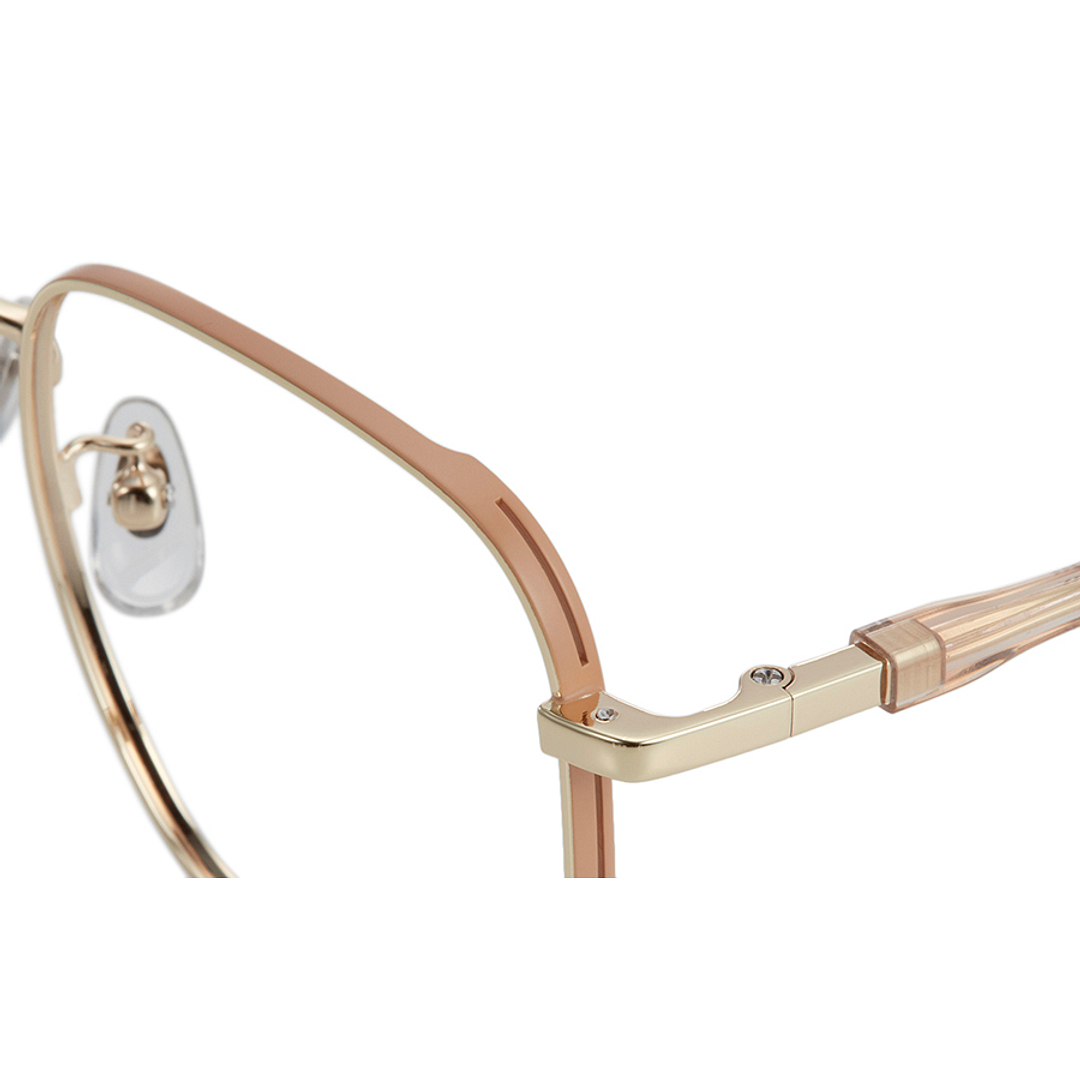 +NICHE Gold Full Rim Polygon left side