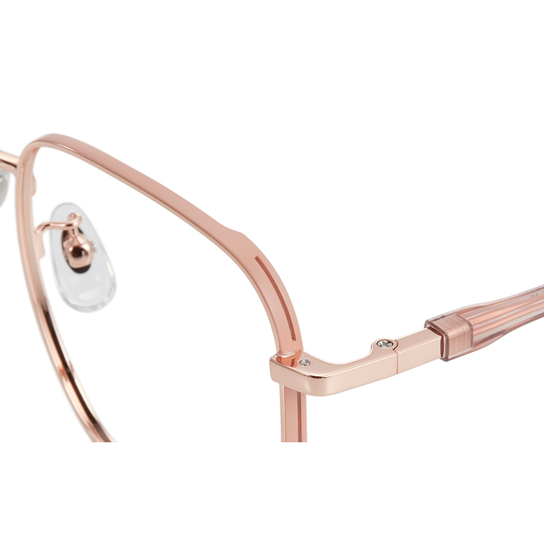 +NICHE Gold Full Rim Polygon left side