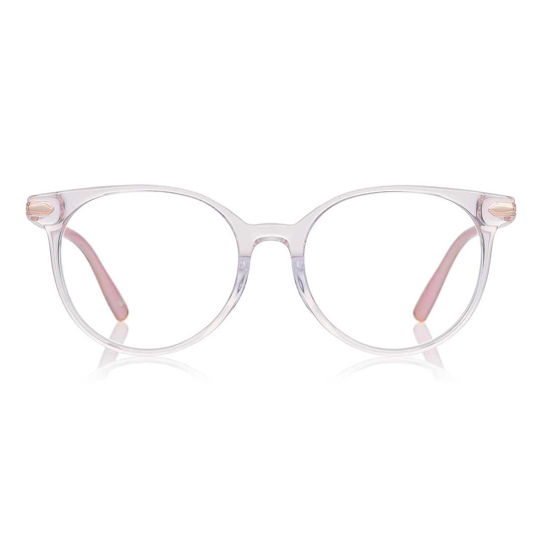+NICHE Pink Transparent Full Rim Boston right side