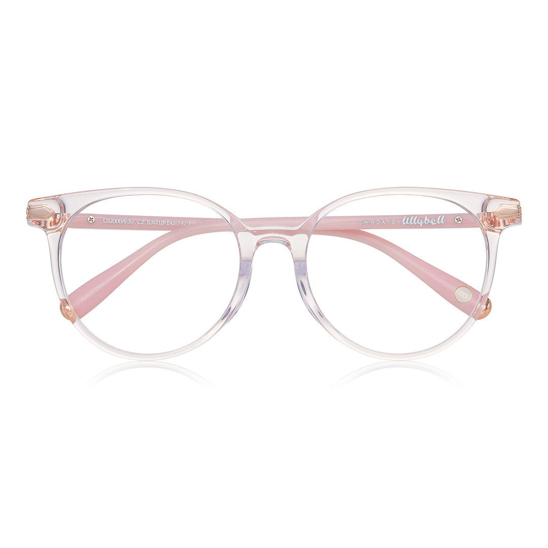 +NICHE Pink Transparent Full Rim Boston right side