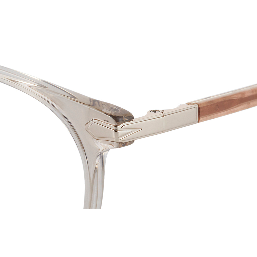 +NICHE Crystal Transparent Full Rim Boston left side