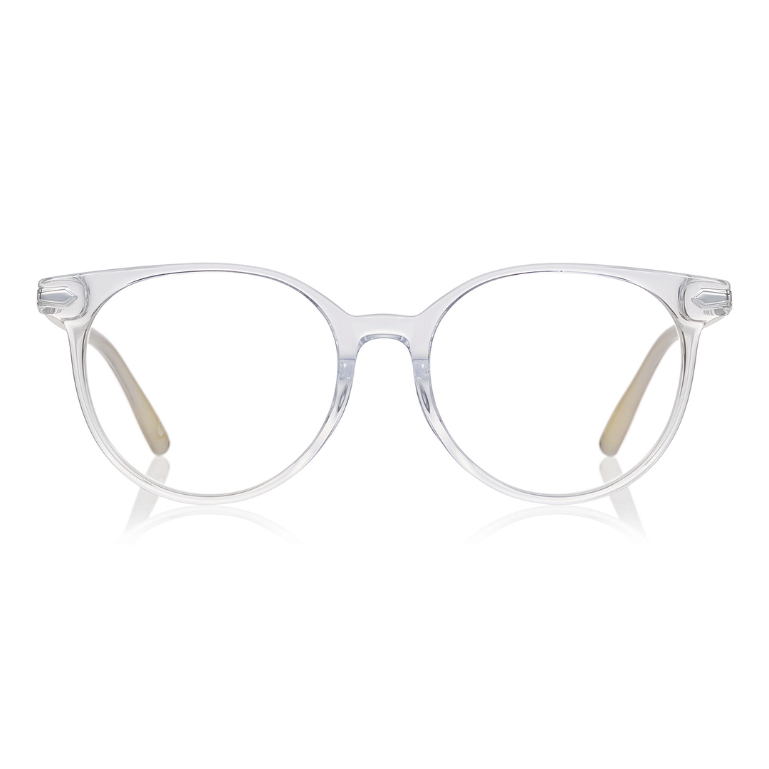 +NICHE Crystal Transparent Full Rim Boston right side