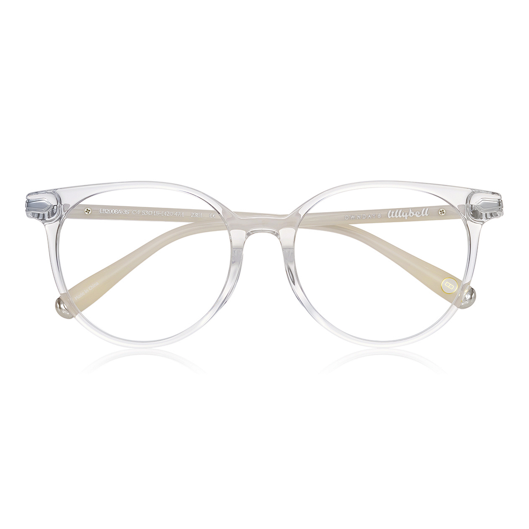 +NICHE Crystal Transparent Full Rim Boston right side