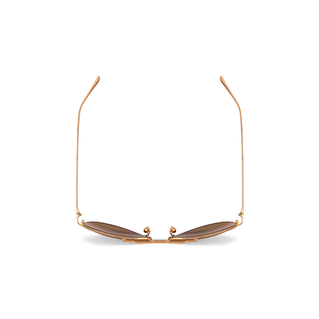 BRANDED Gold Full Rim Aviator right side