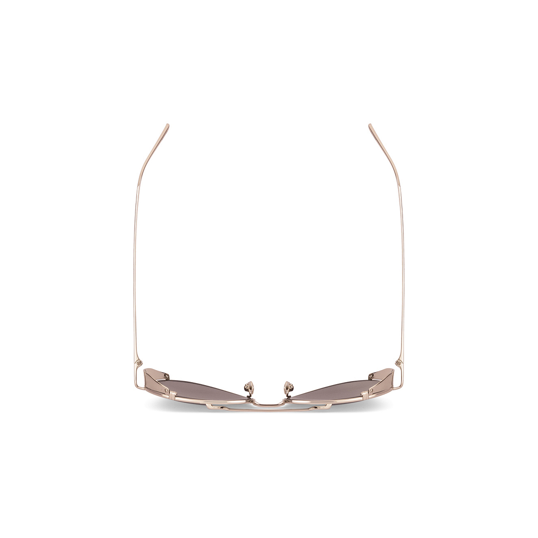Linda Farrow Silver Full Rim Aviator right side