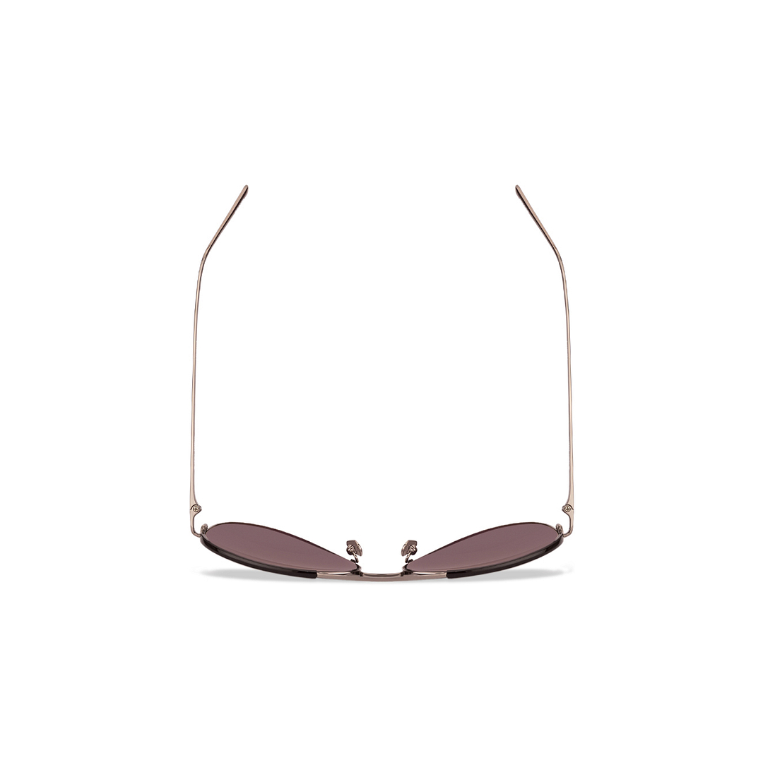 BRANDED Mid Gunmetal Full Rim Aviator left side