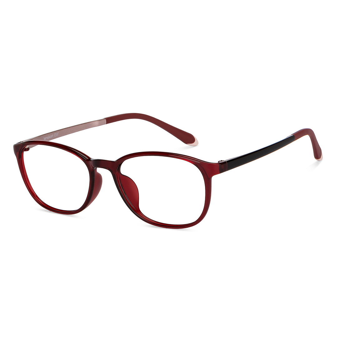 Lenskart Air Online Red Full Rim Round left side