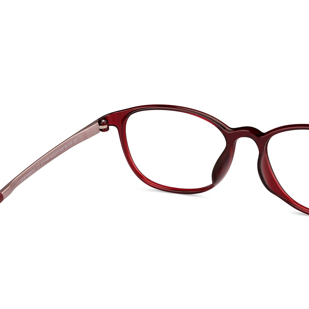 Lenskart Air Online Red Full Rim Round right side
