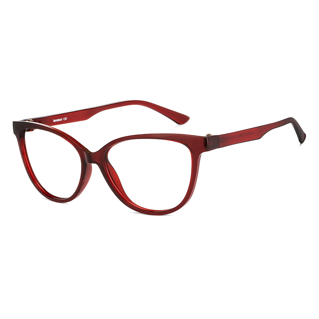 Lenskart Air Online Red Full Rim Cat Eye right side