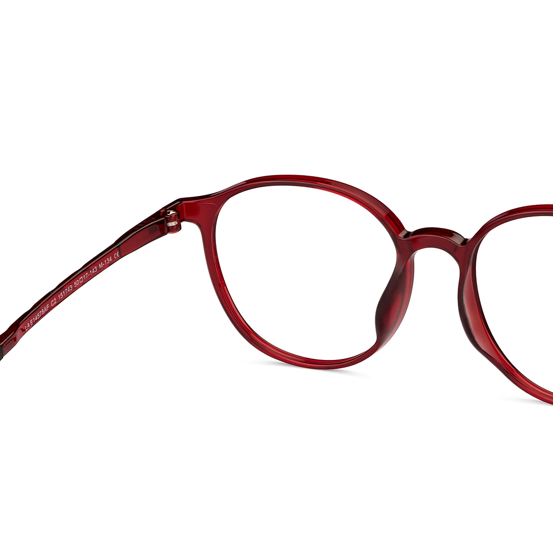 Lenskart Air Red Full Rim Round right side