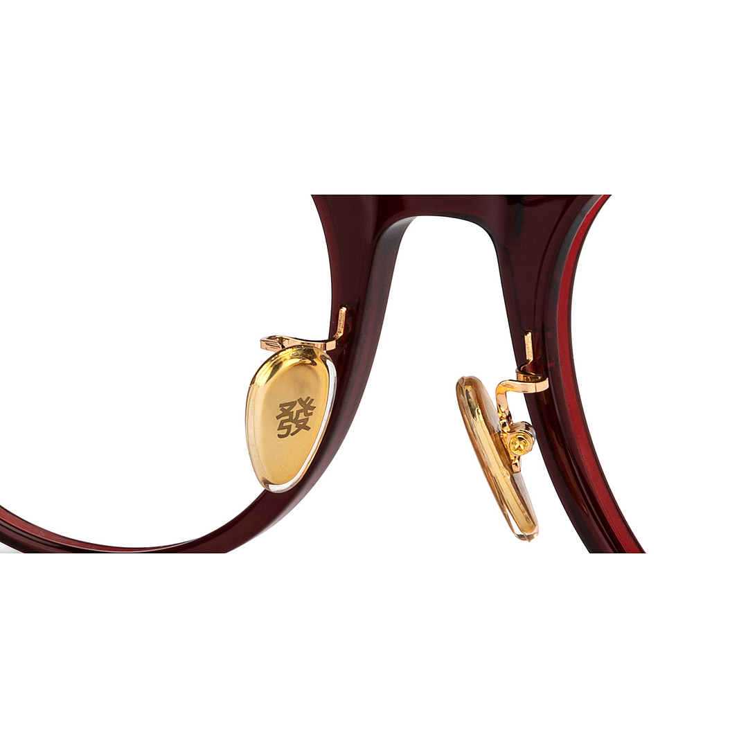 Lenskart Red Full Rim Round left side