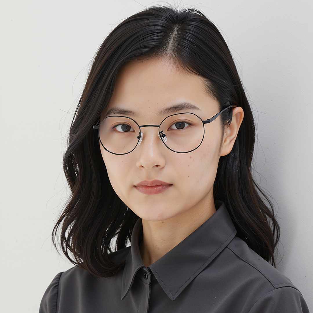 Lenskart Matte Black Full Rim Hexagonal right side