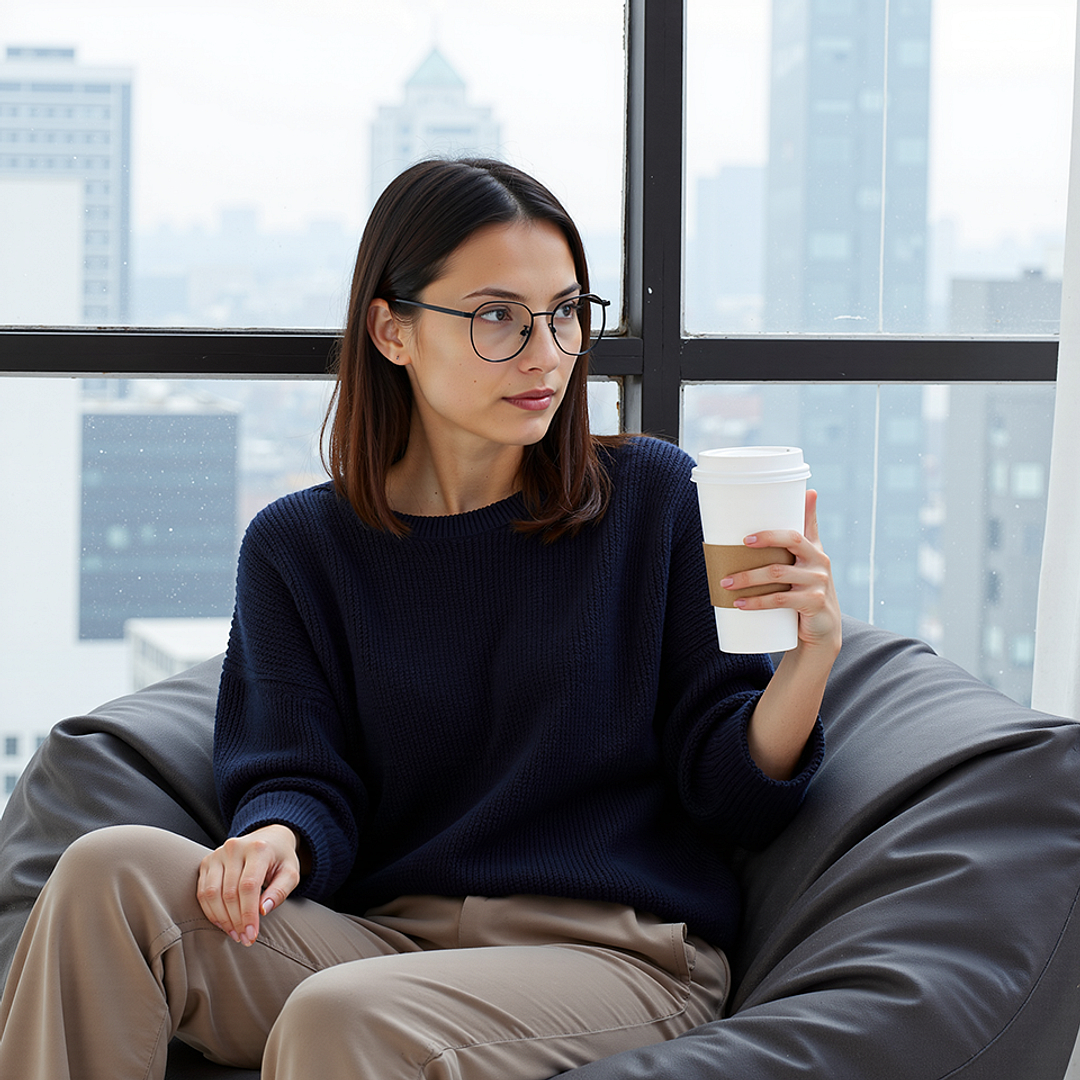 Lenskart Matte Black Full Rim Hexagonal right side