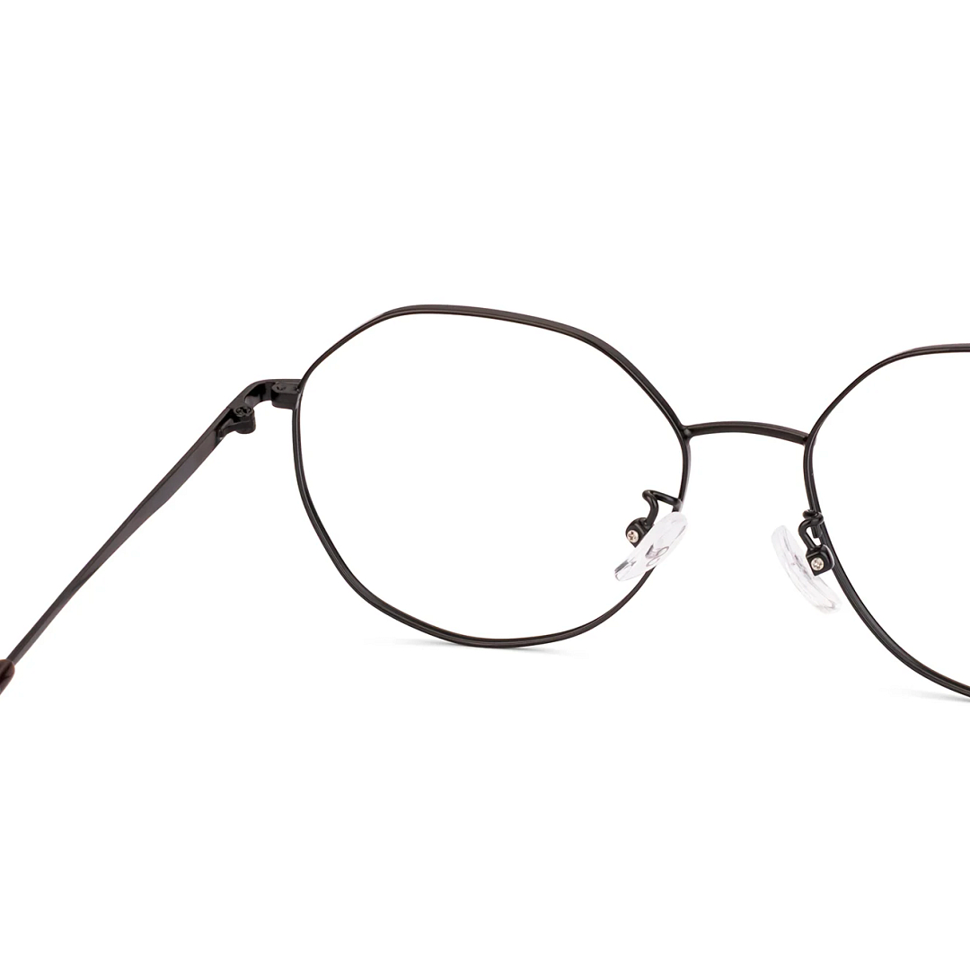 Lenskart Matte Black Full Rim Hexagonal right side