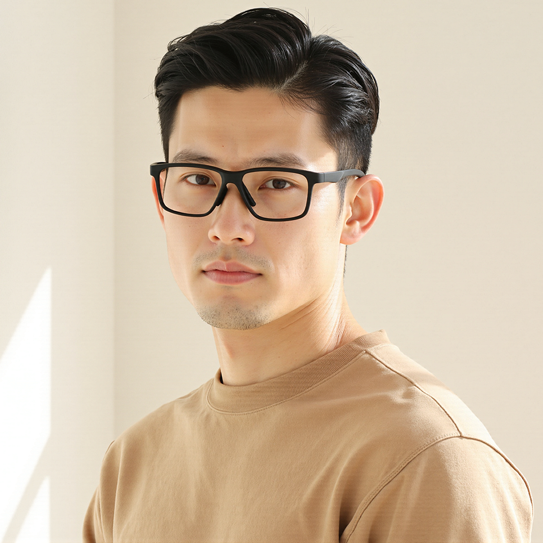 Lenskart Black Full Rim Rectangle left side