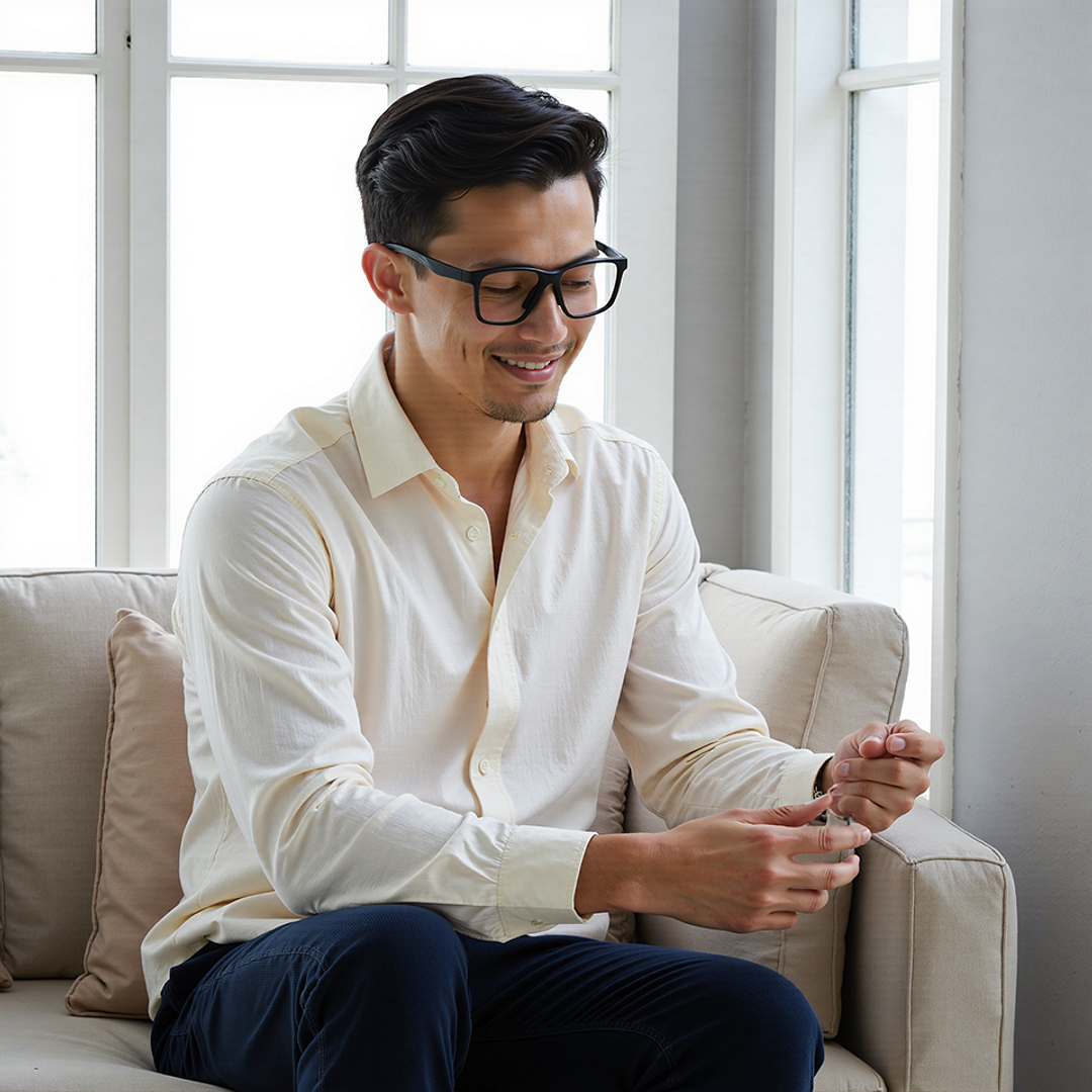 Lenskart Black Full Rim Rectangle right side