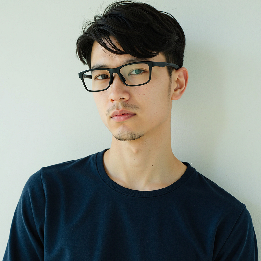 Lenskart Black Full Rim Rectangle left side