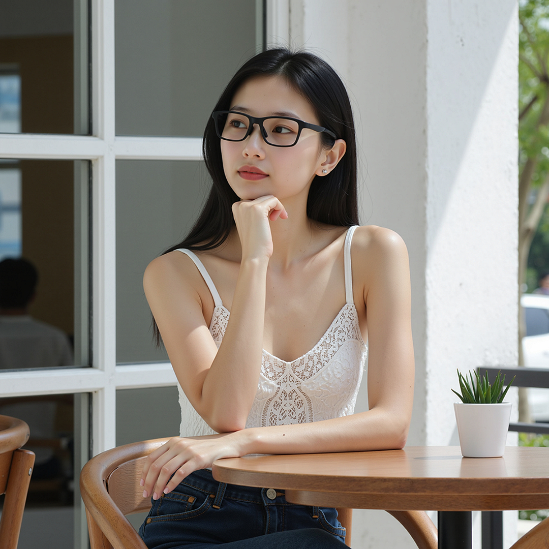 Lenskart Black Full Rim Rectangle left side