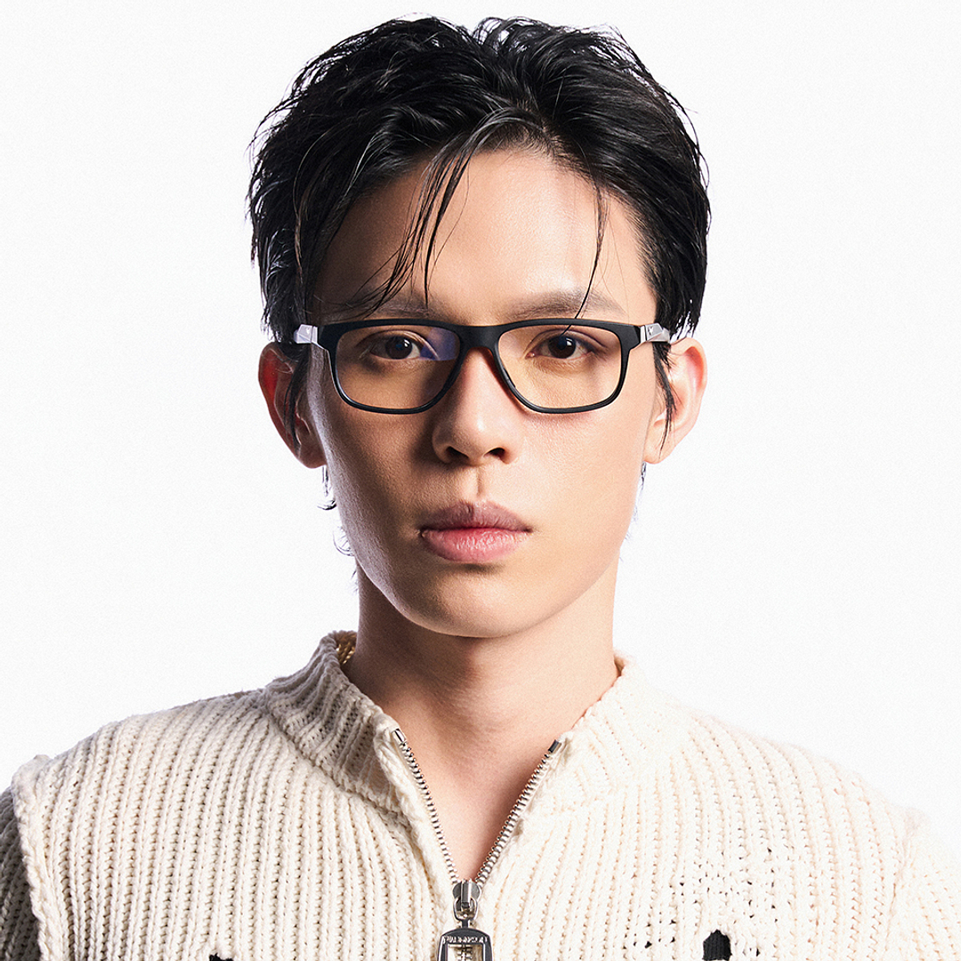 Lenskart Matte Black Full Rim Square left side